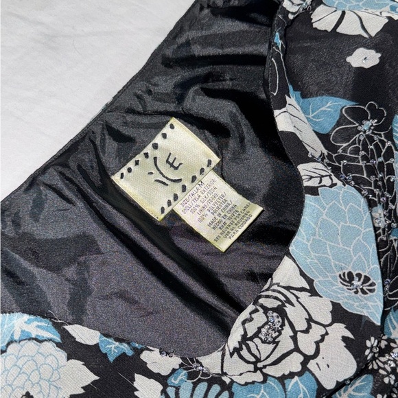 Ice Black & Blue Floral Maxi Skirt - Picture 3 of 7